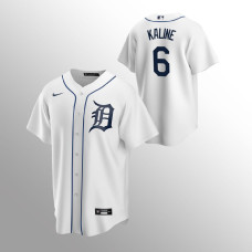 Tigers #6 Youth Al Kaline Replica Home White Jersey