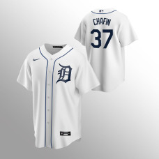Tigers #37 Youth Andrew Chafin Replica Home White Jersey