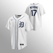 Tigers #17 Youth Austin Meadows Replica Home White Jersey