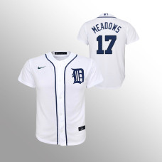 Tigers #17 Austin Meadows Youth Jersey Replica White Home
