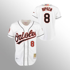 Cal Ripken Orioles #8 Authentic Jersey Home White