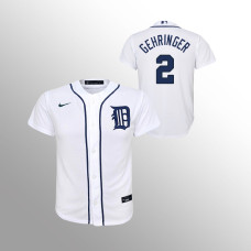 Tigers #2 Charlie Gehringer Youth Jersey Replica White Home