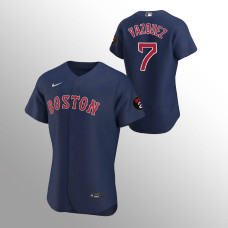 Boston Red Sox Authentic Jersey #7 Christian Vazquez Alternate Navy