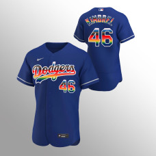 Craig Kimbrel Royal Dodgers Jersey Pride Month Edition On-Field