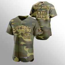 Custom 2022 Armed Forces Day Los Angeles Dodgers Authentic Camo Jersey