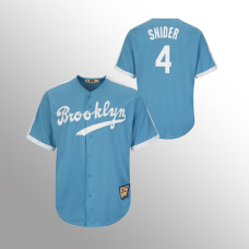 Los Angeles Dodgers Jersey Duke Snider Light Blue #4 Throwback Authentic