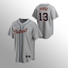 Detroit Tigers #13 Eric Haase Road Replica Gray Jersey
