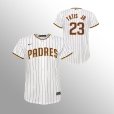 Padres #23 Youth Fernando Tatis Jr. Home Replica White Jersey