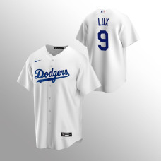 Los Angeles Dodgers White Jersey Gavin Lux #9 Replica Home