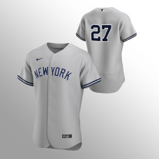 Giancarlo Stanton Gray Authentic Yankees Jersey Road