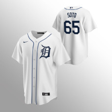 Tigers #65 Youth Gregory Soto Replica Home White Jersey
