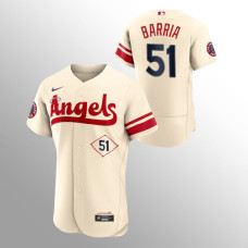Cream Angels Jaime Barria 2022 City Connect Jersey Authentic