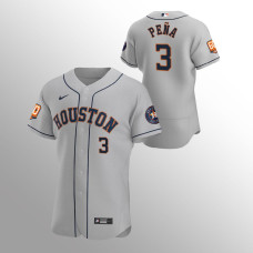 Jeremy Pena 60th Anniversary Houston Astros Authentic Road Gray Jersey
