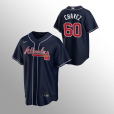 Atlanta Braves Jersey Jesse Chavez Navy #60 Alternate Replica