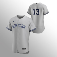 Joey Gallo Gray Authentic Yankees Jersey Road