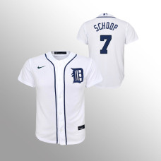 Tigers #7 Jonathan Schoop Youth Jersey Replica White Home