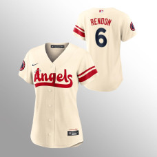 Mike Trout Jersey Women's Angels #27 2022 City Connect Cream Replica