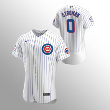Chicago Cubs Jersey Marcus Stroman White #0 Fergie Jenkins Patch Home Authentic