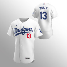 Los Angeles Dodgers Max Muncy White #13 Authentic Home Jersey