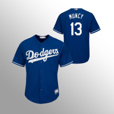 Los Angeles Dodgers Jersey Max Muncy Royal #13 Big & Tall Replica