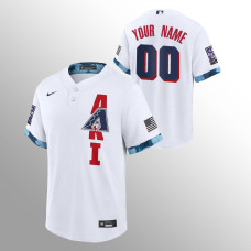 Arizona Diamondbacks Custom White 2021 MLB All-Star Game Replica Jersey