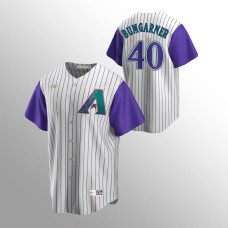 Arizona Diamondbacks Madison Bumgarner Cream Purple Cooperstown Collection Alternate Jersey