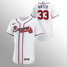 A.J. Minter Atlanta Braves White Authentic Home Jersey