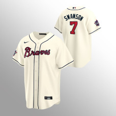 Dansby Swanson Atlanta Braves Cream 2021 MLB All-Star Game Replica Alternate Jersey