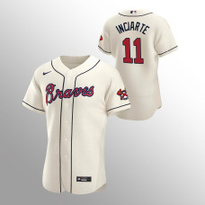 Men's Atlanta Braves Ender Inciarte Authentic Cream 2020 Alternate Jersey