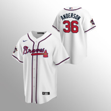 Ian Anderson Atlanta Braves White 2021 MLB All-Star Game Replica Home Jersey