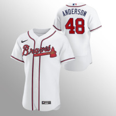 Ian Anderson Atlanta Braves White Authentic Home Jersey