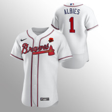Atlanta Braves Ozzie Albies White 2021 Memorial Day Authentic Jersey