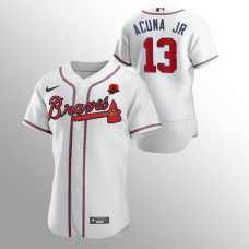 Atlanta Braves Ronald Acuna Jr. White 2021 Memorial Day Authentic Jersey