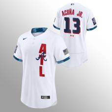Atlanta Braves Ronald Acuna Jr. White 2021 MLB All-Star Game Authentic Jersey