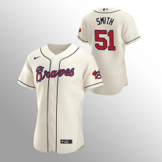 Men's Atlanta Braves Will Smith Authentic Cream 2020 Alternate Jersey