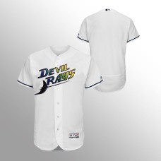 Rays Jersey White Authentic Collection Turn Back The Clock Home Flex Base