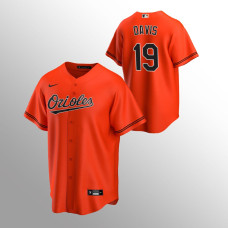 Men's Baltimore Orioles Chris Davis #19 Orange 2020 Replica Alternate Jersey