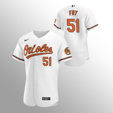 Baltimore Orioles Paul Fry White Authentic Home Jersey