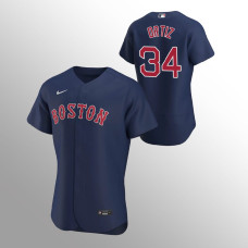 Men's Boston Red Sox David Ortiz Authentic Navy 2020 Alternate Jersey