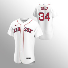 Men's Boston Red Sox David Ortiz Authentic White 2020 Home Jersey