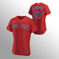 Men's Boston Red Sox Eduardo Rodriguez Authentic Red 2020 Alternate Jersey