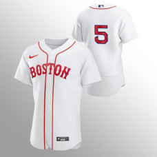 Boston Red Sox Enrique Hernandez White 2021 Patriots' Day Authentic Jersey