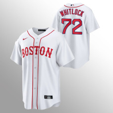 Boston Red Sox Garrett Whitlock White 2021 Replica Patriots' Day Jersey