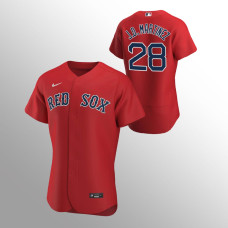 Men's Boston Red Sox J.D. Martinez Authentic Red 2020 Alternate Jersey