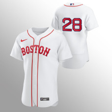 Boston Red Sox J.D. Martinez White 2021 Patriots' Day Authentic Jersey