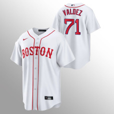 Boston Red Sox Phillips Valdez White 2021 Replica Patriots' Day Jersey