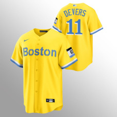 Boston Red Sox Rafael Devers Gold 2021 City Connect Replica Jersey