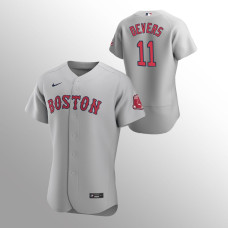 Men's Boston Red Sox Rafael Devers #11 Gray Authentic Road Jersey