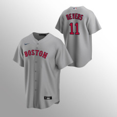 Men's Boston Red Sox Rafael Devers #11 Gray Replica Road Jersey