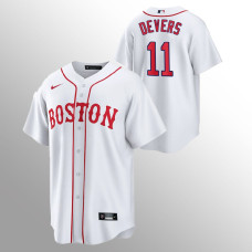 Boston Red Sox Rafael Devers White 2021 Replica Patriots' Day Jersey